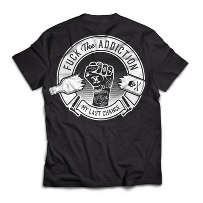 FUCK ALCOHOL BADGE TEE